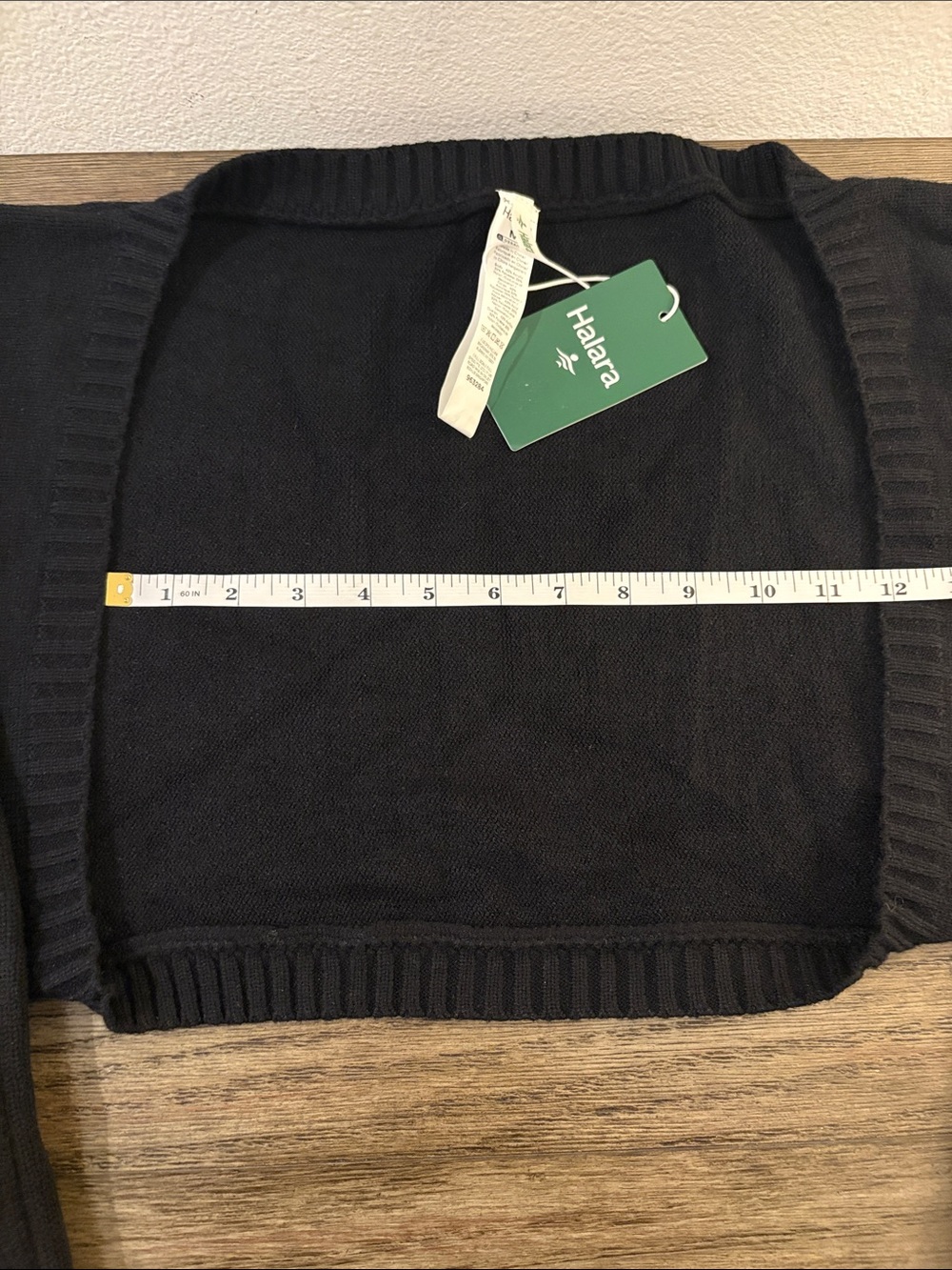 NWT [Halara] Reglan Long Sleeve Relaxed Fit Casual Sweater Shrug Black Women’s M - Picture 9 of 14